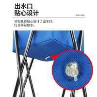 Sac isotherme pliable en acier LIHENG, grande capacité, portable, pour camping, barbecue, jardin, avec maintien de la glace