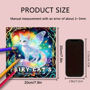 Libretas para Colorear con Diseño de Gatos de Cuentos de Hadas para Pedidos al por Mayor, Regalos Navideños, Impresión de Logotipo Personalizado en la Cubierta para Tiendas de Regalos y Vendedores en Línea - Product Image 6