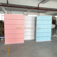BK-118 Nuevo Soporte de Exhibición para Bodas, Decoración de Pared de PVC Acrílico, Fondo en Forma de Arco Blanco, Artículos para Fiestas y Eventos
