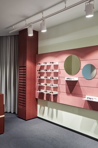 Muebles de Exhibición para Ópticas, Estantes de Pared para Exhibición de Gafas, Decoración Interior de Ópticas, Muebles de Exhibición Personalizados - Product Image 4