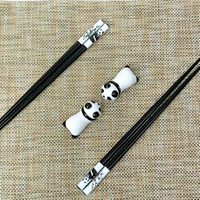 Coffret Cadeau Élégant Classique Chinois Écologique en Bois à Motif Dragon, Baguettes de 23 cm (2 Paires/Paquet), Cadeaux d'Affaires LFGB Or