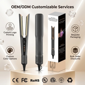 Plancha de pelo seca y recta 2 en 1 pelo Ion Multi-Styler potente aire recto secador de pelo plancha plana - Product Image 1