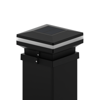 Nouvelle conception, lampe à pilier LED à 2 modes, lampadaire solaire, éclairage solaire pour poteaux dans la décoration de jardin, lampadaires solaires