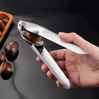 Portable Casse-Noisette Clip Pince Coupeur De Noix Pistache Ouvre Cuisine Outil En Acier Inoxydable Châtaigne Ouvre Couteau