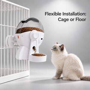 Comedero Inteligente para Gatos con Montaje en Jaula o en el Suelo, con Aplicación WiFi, Cámara de 2MP y Control de Porciones - Product Image 4