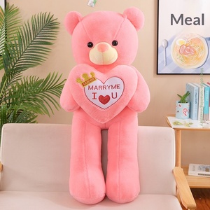 Grande Orsacchiotto di <span class=keywords><strong>Peluche</strong></span>, Bambola Abbracciabile per Ragazze, Giocattolo Imbottito in Cotone PP, 31-50cm, Regalo per Fidanzata, Idea Regalo di Compleanno - Product Image 4