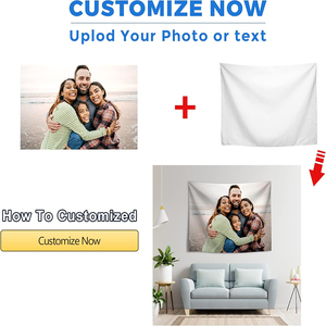 Custom Tapestry Upload Your Image/Text/Logo, Personalized Wall Decor For Bedroom Living Room Home - Product Image 4