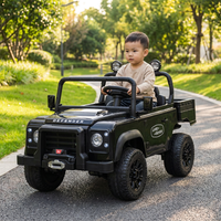 Voiture électrique pour enfants homologuée 24V 4x4 RC tout-terrain avec pneus EVA, siège en cuir, éclairage LED et lecteur MP3