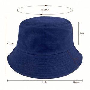 Wholesale High Quality Black Fisherman Stain Lined Knit Bucket Cap Cotton Woven Custom Embroidery Logo Bucket <b>Hat</b> <b>for</b> Men - Product Image 3
