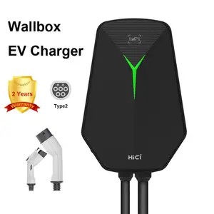 HICI 22KW AC EV Charger Wall Box Type 2 Fast Charging Wall-mounted DC EV Charging Stations for Electric Cars Charger 32a