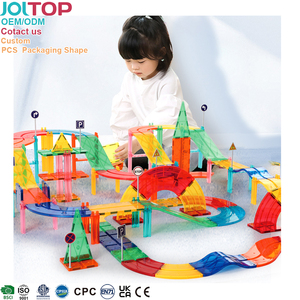 JOJTOP 2024 nueva gran oferta OEM ODM personalizado <span class=keywords><strong>100</strong></span> Uds anillo magnético pista coche y juego de bloques de construcción juguetes educativos para niños - Product Image 2