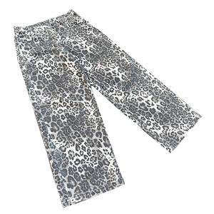 กางเกงขายส่งสไตล์สตรีททรงโอเวอร์ไซส์ เอวสูง ขากว้าง ลวดลายเสือดาว กางเกงลำลองทรงหลวมสำหรับผู้ชาย - Product Image 2