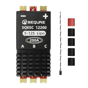 SEQURE 12200 Brushless Electric Speed Controller 5-12S 200A BLHeli_32 | AM32 For Multi-rotor Aircrafts Airplane Boat RC Car