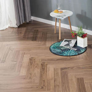 Parquet en bois massif moderne à chevrons, économique, antidérapant et ignifuge pour salon, maison locative, dortoir - Product Image 1