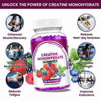 Bonbons de créatine Nootropic Label OEM pour la santé du cerveau Memony pour la croissance et la force musculaires