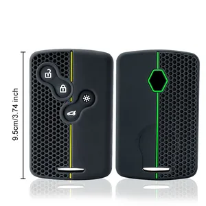Housse de clé de voiture en silicone pour <span class=keywords><strong>Renault</strong></span> Kadjar <span class=keywords><strong>Captur</strong></span> Clio Megane 2 3 4 RS Koleos Logan Scenic Duster, étui pour <span class=keywords><strong>carte</strong></span>, porte-clés, accessoires - Product Image 6