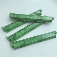 HIMORE Nouvelle Arrivée Supports de Luxe Modernes pour Tuiles de Mahjong et de Poker avec Poussoirs Portables Vert ABS Lot de 4 Haute Qualité Faible MOQ