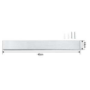 16 pulgadas de acero inoxidable montado en la pared cuchillo imán titular/titular de cocina magnética cuchillo titular - Product Image 3