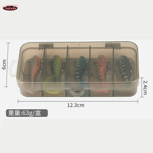 Leurre souple de pêche TAKEDO LS02 5,7 cm 7 g, jig en plomb, appâts en PVC, appât oscillant rotatif, appât artificiel dur, cuillère en métal pour les poissons de la famille des ets - Product Image 4