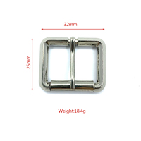 Vente en gros 26mm boucles de ceinture en alliage de zinc exquis logo personnalisé imprimé placage à épingles pour Costumes chaussures pantalons sacs