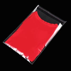Clear Resealable Cellophane <b>Plastic</b> <b>Bags</b> 10x14 Inch Pack Of 100 For Clothing Packaging Self Sealing Dust Prevention - Product Image 5