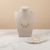 Collar con Colgante de Letra Personalizada con Circonitas, Cadena de Serpiente de Acero Inoxidable Dorada, Joyería Ajustable con Iniciales de Nombre