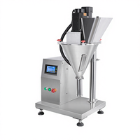 Machine semi-automatique à vis doseuse pour le pesage et le remplissage de poudre de lait et de boissons, application d'emballage plastique