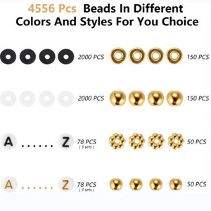 Polymer Clay Beads Set 6mm Scattered Beads For <b>Bracelets</b> Necklaces Kids Craft Jewelry Making Toys 7-12y - Product Image 5