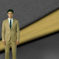 Tissu en flanelle satiné tissé très demandé, 73,3 % polyester/18,8 % rayonne/2,3 % Tencel/1,7 % acétate/3,9 % élasthanne, 200 GSM, pour robes et jupes homme/femme, faible MOQ