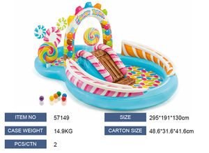 <span class=keywords><strong>INTEX</strong></span> 57149 grande taille <span class=keywords><strong>Trampoline</strong></span> maison de rebond aire de jeux extérieure pour enfants famille salle de jeux toboggan parc de bonbons piscine <span class=keywords><strong>gonflable</strong></span> - Product Image 4