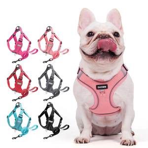 Ensemble harnais et laisse pour petits chiens – Harnais anti-traction pour bouledogue français, chiot, pug, Boston Terrier – Poitrail rembourré doux - Product Image 5