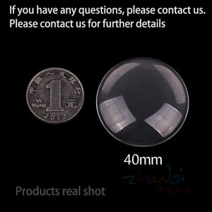 Cuentas de Vidrio Transparente Redondas y Planas ZHB de 6-50 mm, Cuentas de Vidrio Lisas para Hacer Joyas, Cuentas de Cristal para Hacer Collares - Product Image 4