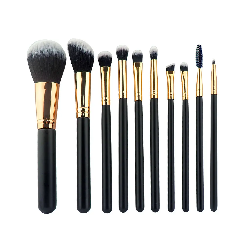 Makeup Brushes 10Pcs Trending Makeup Brushset Women Gift Premium Synthetic Kabuki Foundation Blending Brush Face Powder Brush