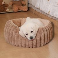 Nouveau tapis de chat lavable doux Vertical coussin pour animaux de compagnie lapin en peluche lit rond pour animaux de compagnie confortable beignet lit pour chien