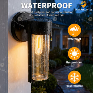 מותג חדש הבציר נילון קיר חיצוני מנורות קיר לתליית תאורה אחורית עיצוב מנורת - Product Image 4