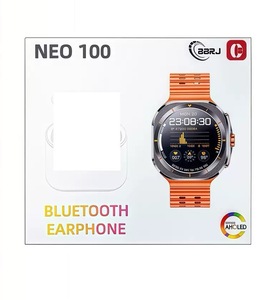 2025 Neo 100 Thông Minh Đồng Hồ Tai Nghe IP67 Hợp Kim Trường Hợp Silicone Ban Nhạc 4 Dây Đeo Cho Các Cuộc Gọi 4-Ngày Tuổi Thọ Pin Android OS Unisex - Product Image 3