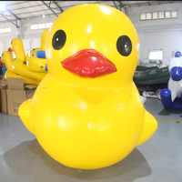 Piscine gonflable en forme de canard jaune, flotteur d'extérieur pour usage Commercial, 5M, nouveauté