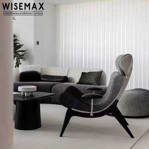 MUEBLES WISEMAX, Muebles de Sala de Estar Minimalistas Nórdicos, Silla de Salón con Respaldo en Colores Degradados, Silla de Diseño Irregular - Product Image 5