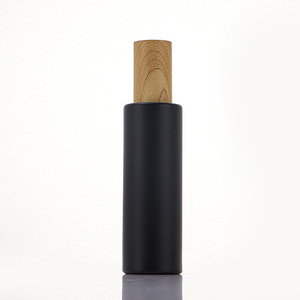 Botella <span class=keywords><strong>de</strong></span> Vidrio Negro Mate <span class=keywords><strong>de</strong></span> 30 ml con Bomba Dosificadora para Loción, Tónico, Envase <span class=keywords><strong>de</strong></span> Muestra Cosmética - Product Image 3
