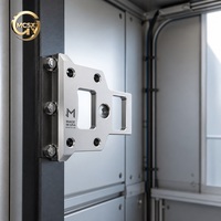 Support de montage en aluminium usiné CNC de haute précision sur mesure, finition anodisée argentée