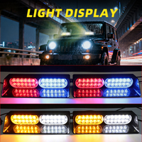 Lampu Led setrip 12v 24v untuk mobil, lampu sorot Led kendaraan truk, lampu peringatan untuk sinyal darurat mobil Led, lampu penanda samping berkedip isi 2 buah