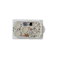 Protection d'objectif d'appareil photo mobile tout-en-un avec motif de dessin animé scintillant pour Apple iPhone 17 Pro Max