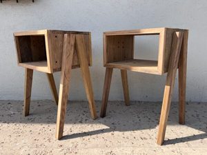Custom Modern Country Bedroom Solid Wood Convertible Nightstand with Light <b>Table</b> and Bedside Drawer Bedroom Furniture - Product Image 3