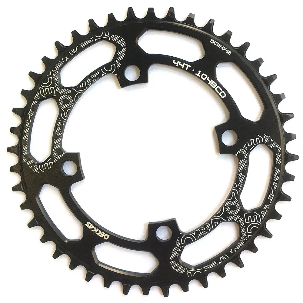 Deckas 104BCD 44T Mountain Bicycle Chainwheel Aluminum MTB Crankset Narrow Wide Round Chainring Single Tooth Plate Chain Wheel