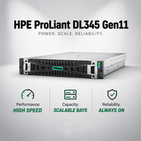 Harga Produsen 4/5th Gen AMD EPYC 3TB DDR5 PCIe 5.0 HPE ProLiant Dl345 Gen11 Scalable 2u 1p Server