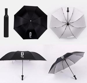 Paraguas Plegables Personalizados al por Mayor H211, Regalo Empresarial, Sombrilla de Viaje para Lluvia, Paraguas Plegable con Forma de Botella de Vino - Product Image 2