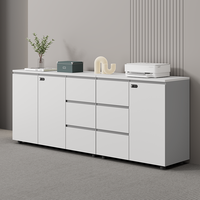 Archivador de Oficina Independiente de Madera Maciza Moderna Shuoran, Diseño Modular, Fácil Montaje, Cerradura con Código, 3 Cajones