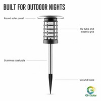 Lampe Solaire Anti-Moustiques de Jardin IP65 Étanche, Haute Qualité, Vente en Gros Directe Usine, Autonomie 8-10 Heures