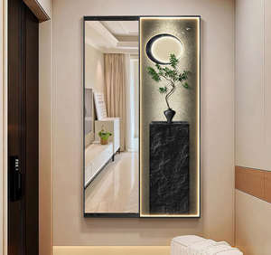 Nuovo Design Moderno Minimalista <span class=keywords><strong>con</strong></span> Specchio Integrato, Dipinto Decorativo <span class=keywords><strong>con</strong></span> Specchio a Figura Intera Nascosto, Arte da <span class=keywords><strong>Parete</strong></span> - Product Image 2