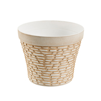 Pot de fleurs en plastique pour plantes décoratives d'intérieur et d'extérieur Macetas De Plastico